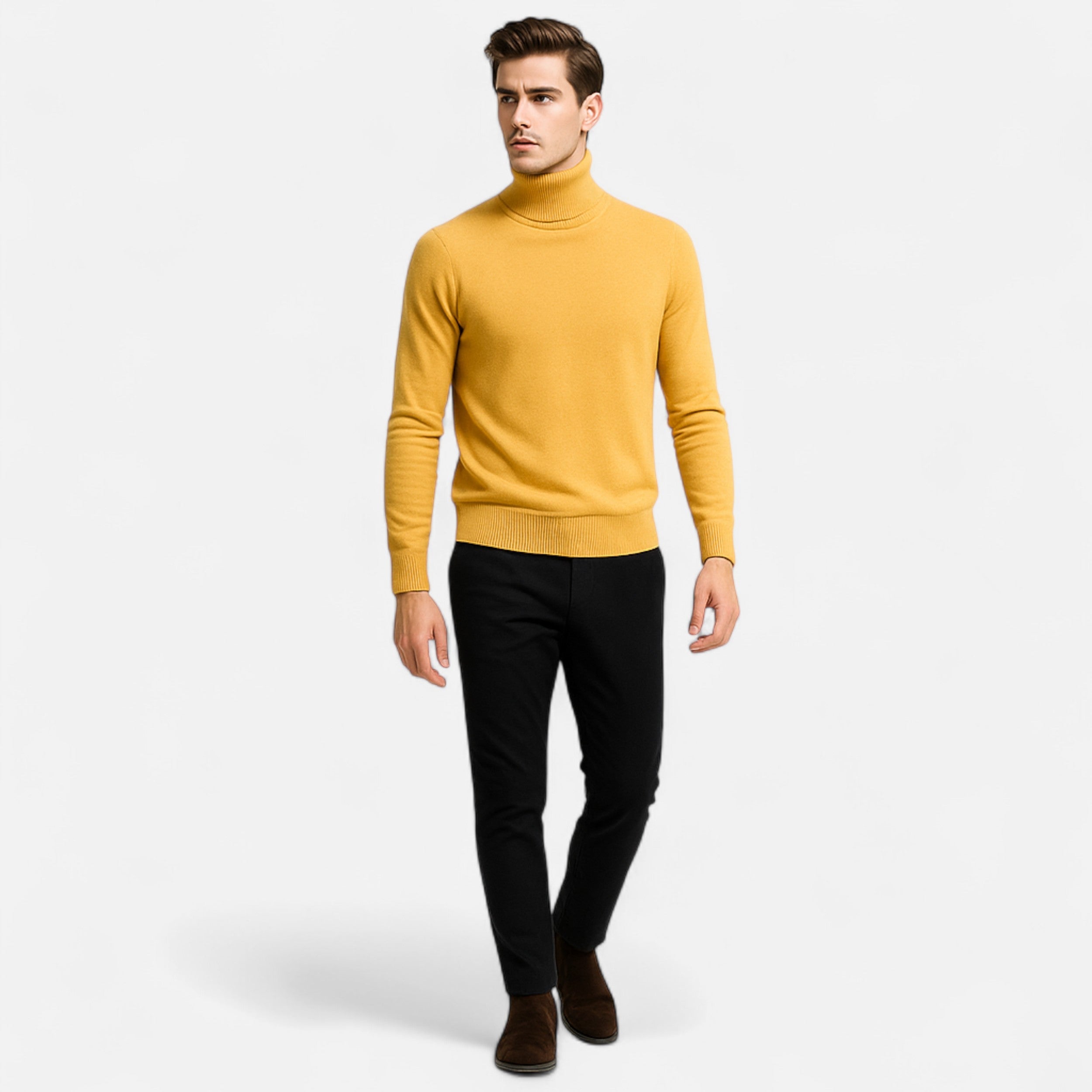 Vitrenzomode | Men’s 100% Turtleneck Pullover Sweater
