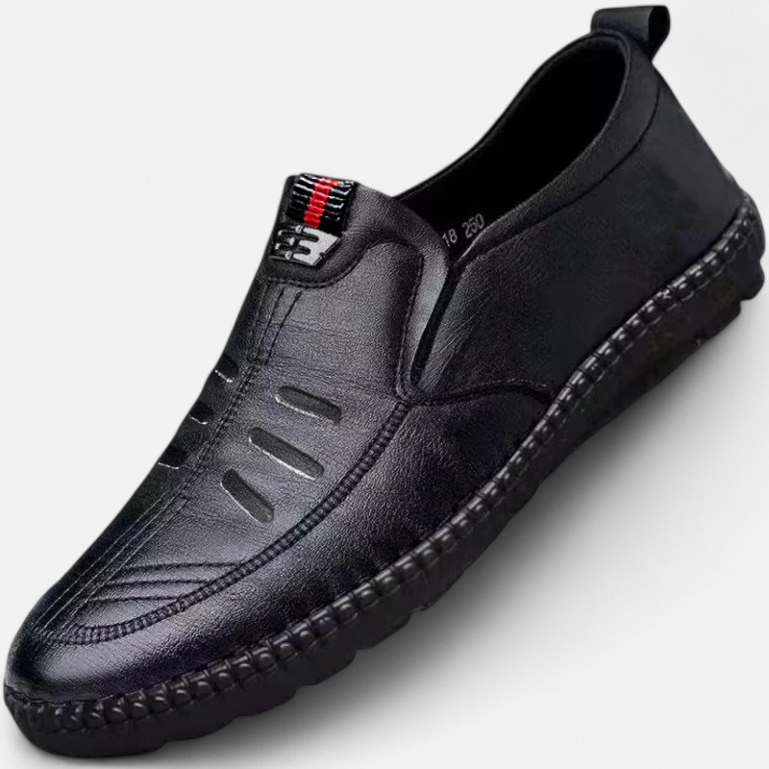 Vitrenzomode | Men’s PU Leather Slip On Loafers with Genuine Leather Lining