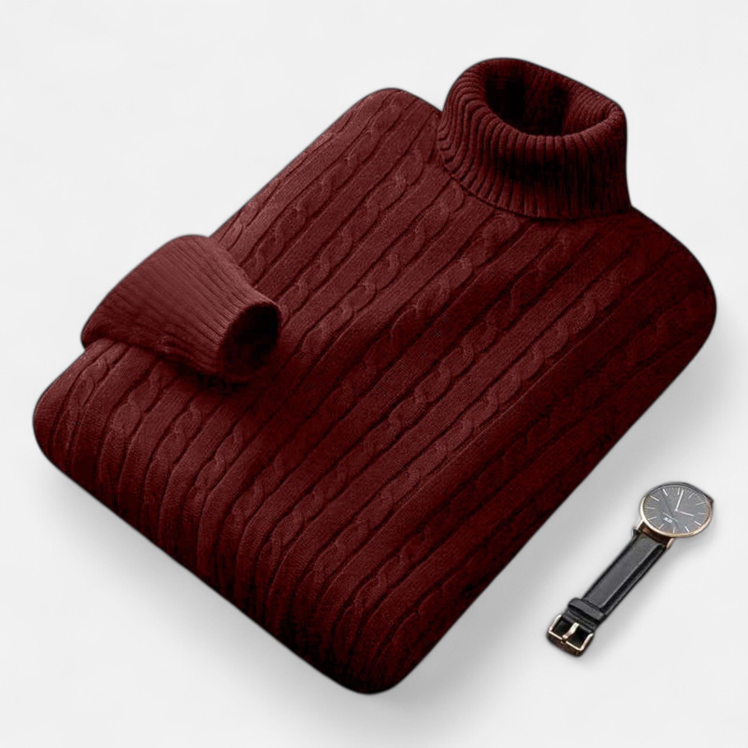 Vitrenzomode | Men’s Wool Knitted Turtleneck Pullover Sweater