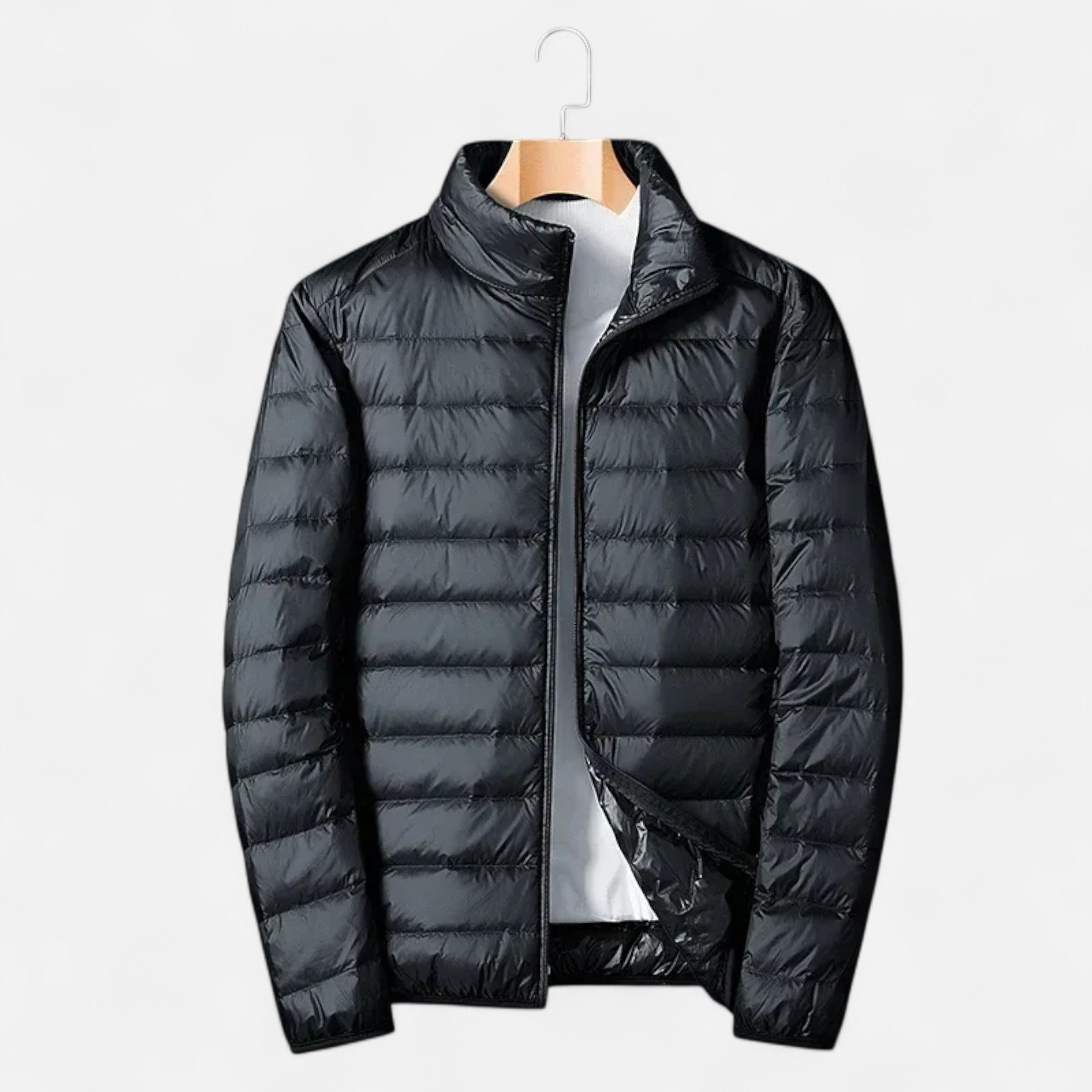 Vitrenzomode | Men’s White Duck Down Lightweight Waterproof Jacket