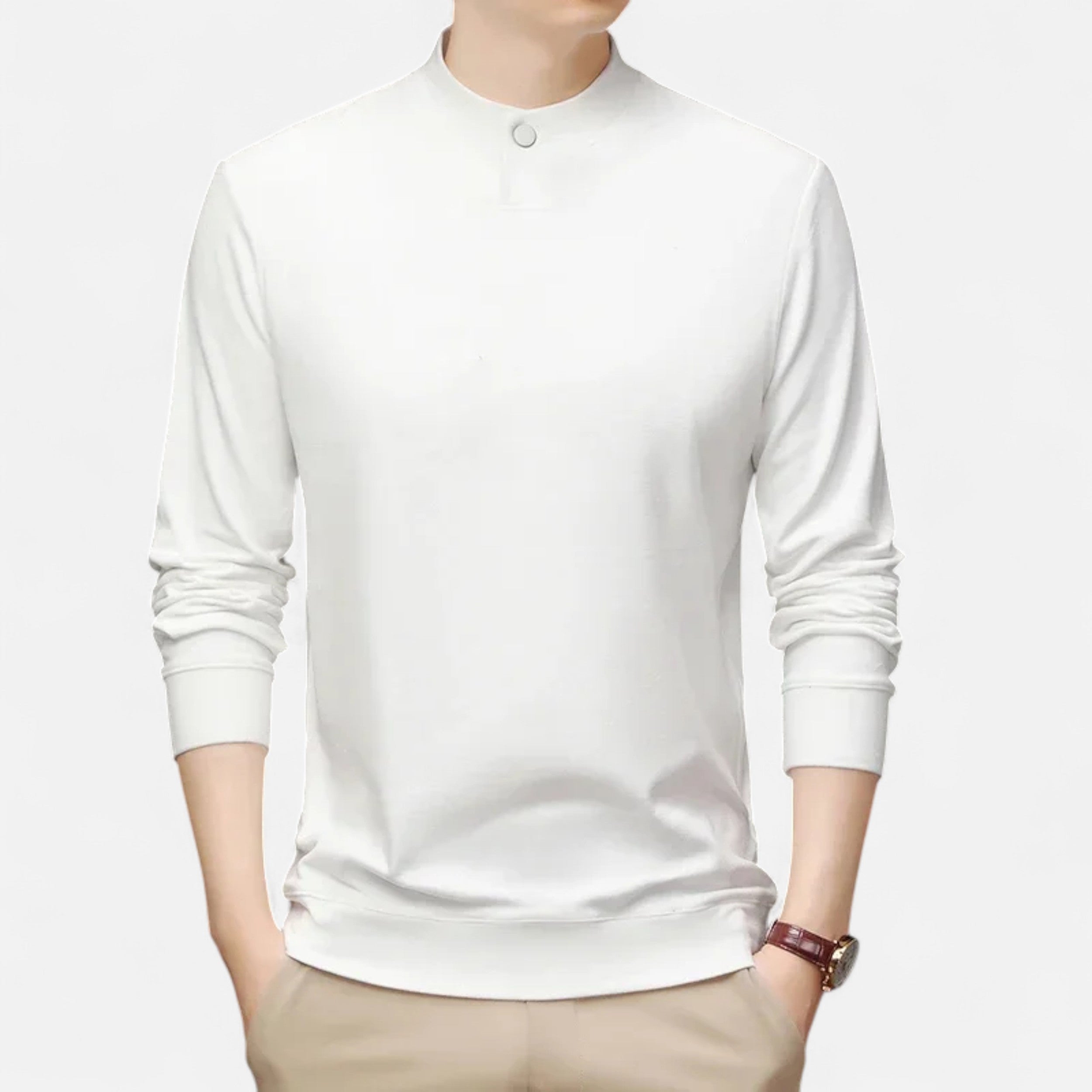 Vitrenzomode | Men’s Polyester Casual Pullover Undershirt