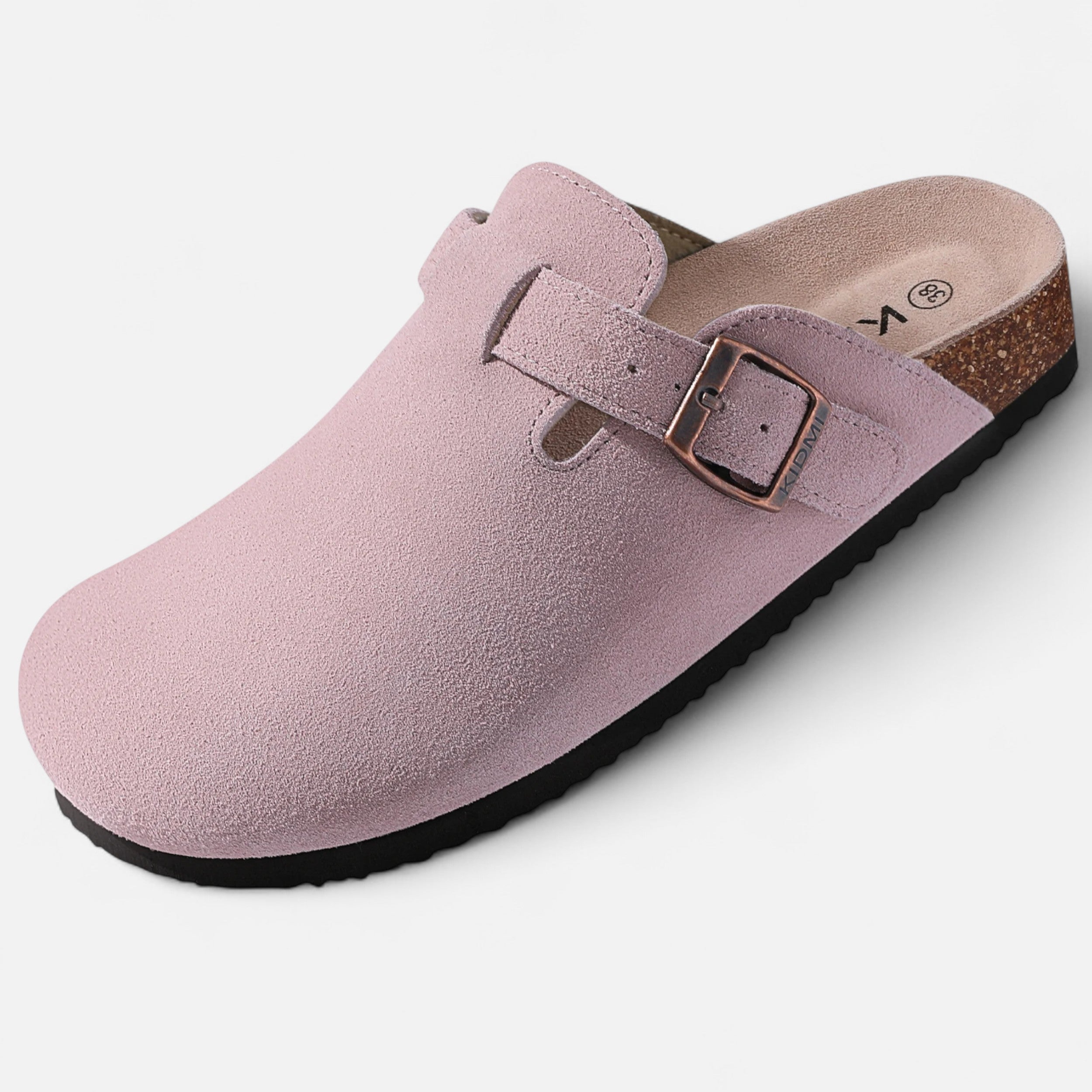 Vitrenzomode | Women’s Suede Cork Insole Mules Sandals