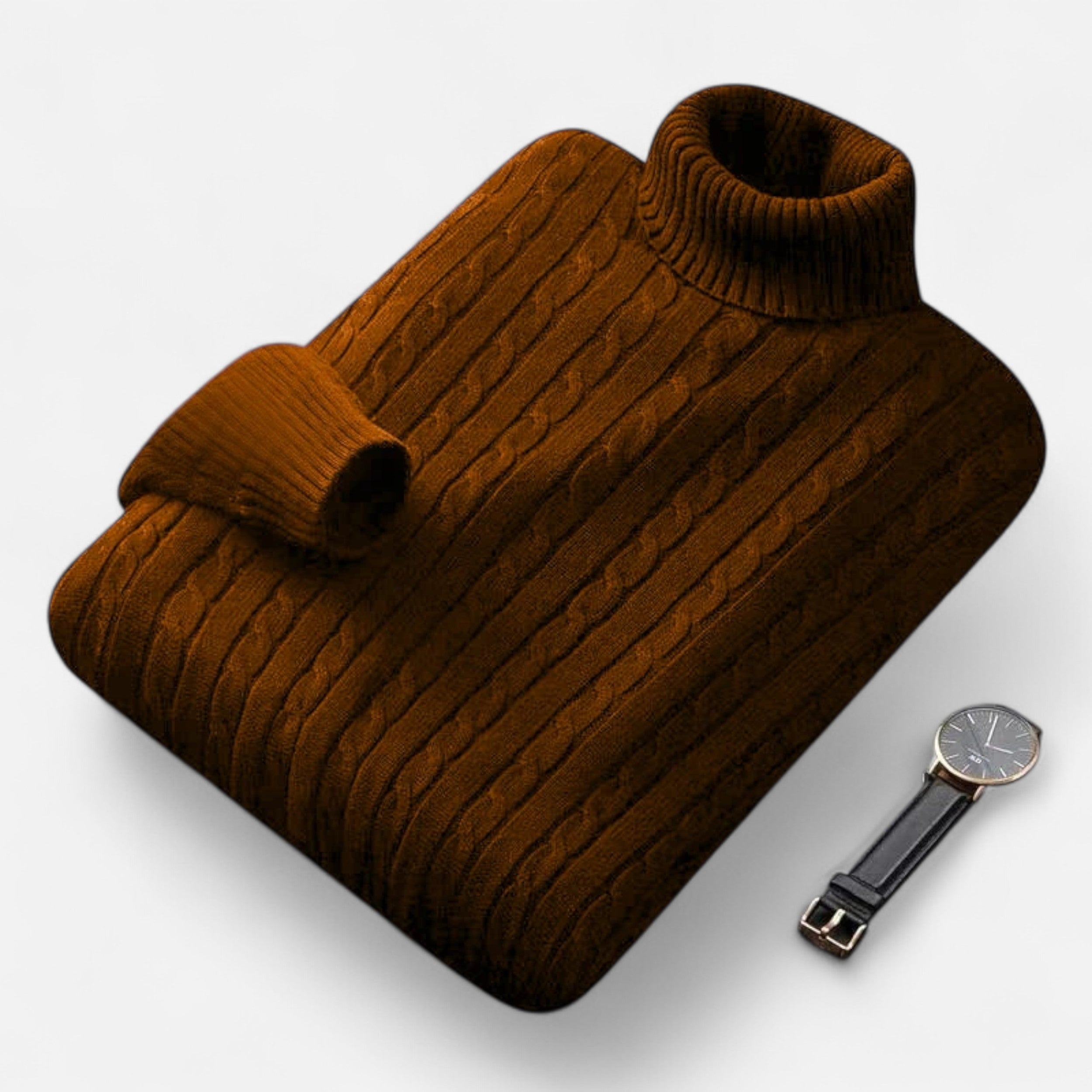 Vitrenzomode | Men’s Wool Knitted Turtleneck Pullover Sweater