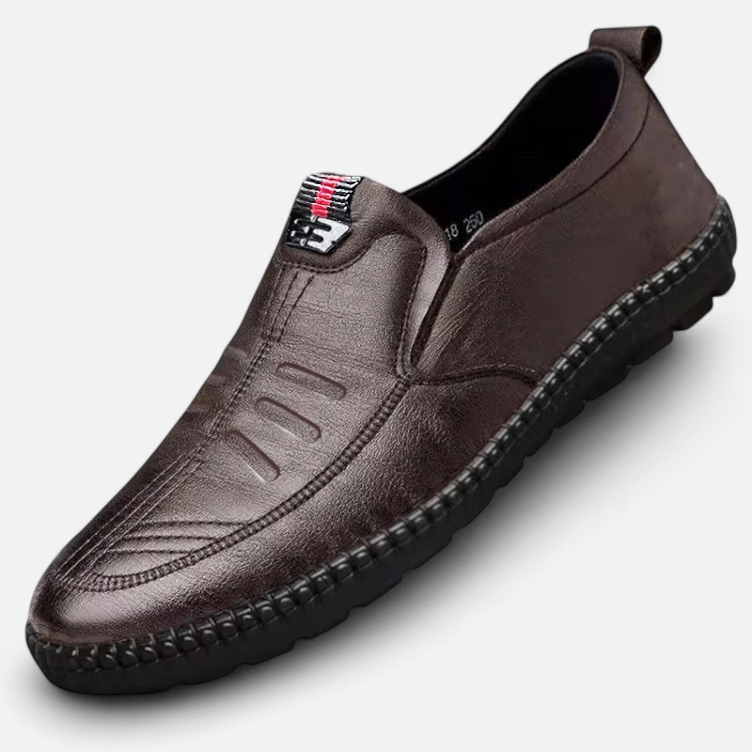 Vitrenzomode | Men’s PU Leather Slip On Loafers with Genuine Leather Lining