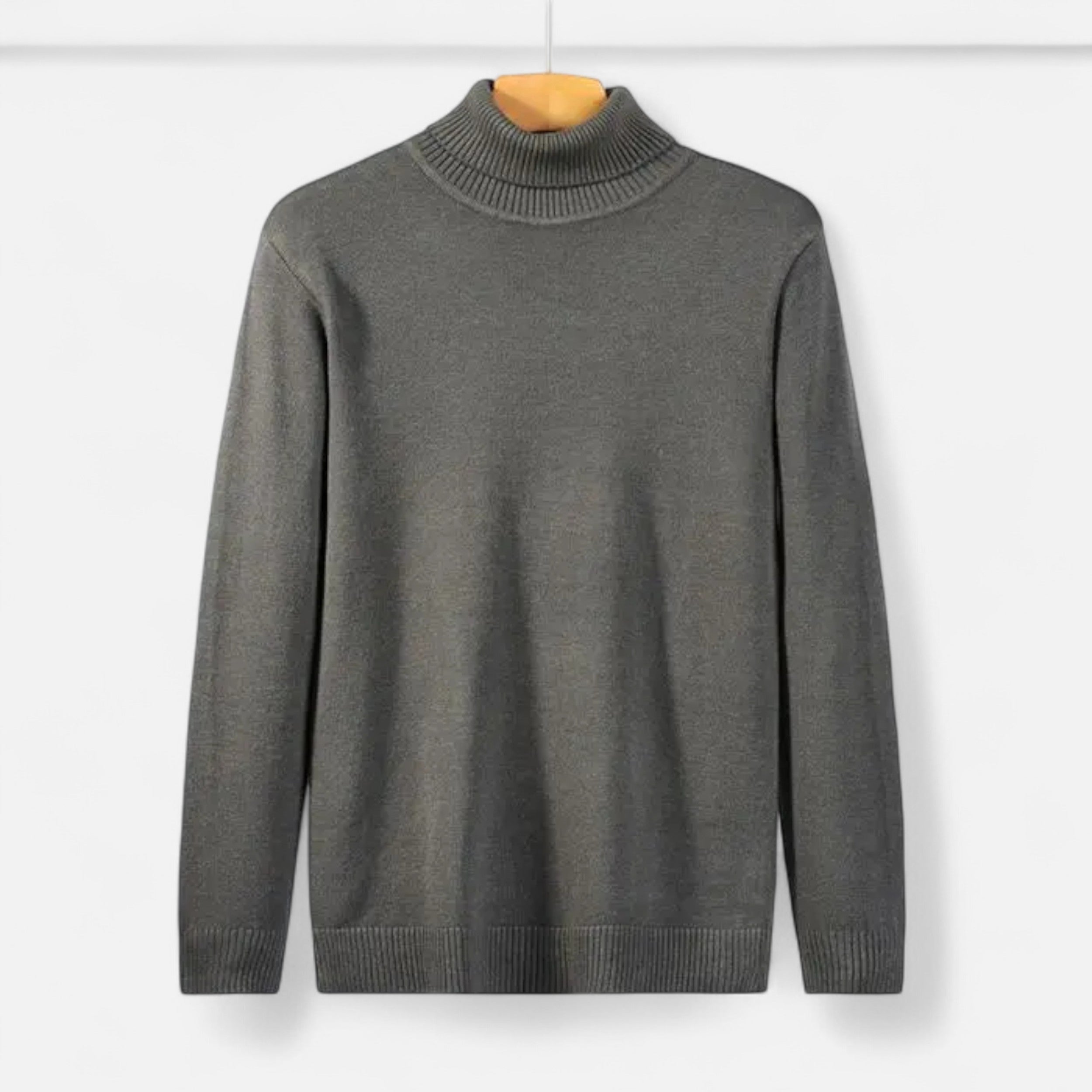 Vitrenzomode | Men’s Wool Knit Lightweight Long Sleeve Pullover Sweater