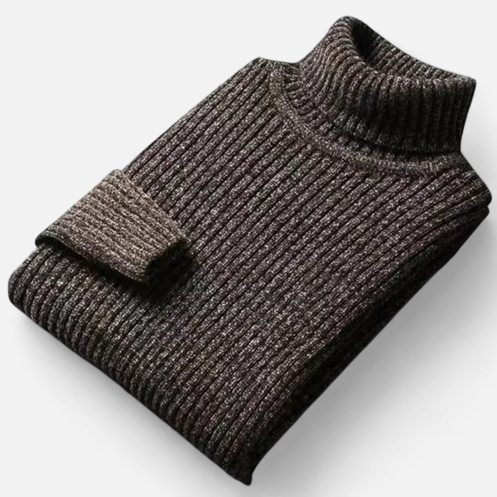 Vitrenzomode | Men’s Wool Knitted Slim Fit Turtleneck Sweater