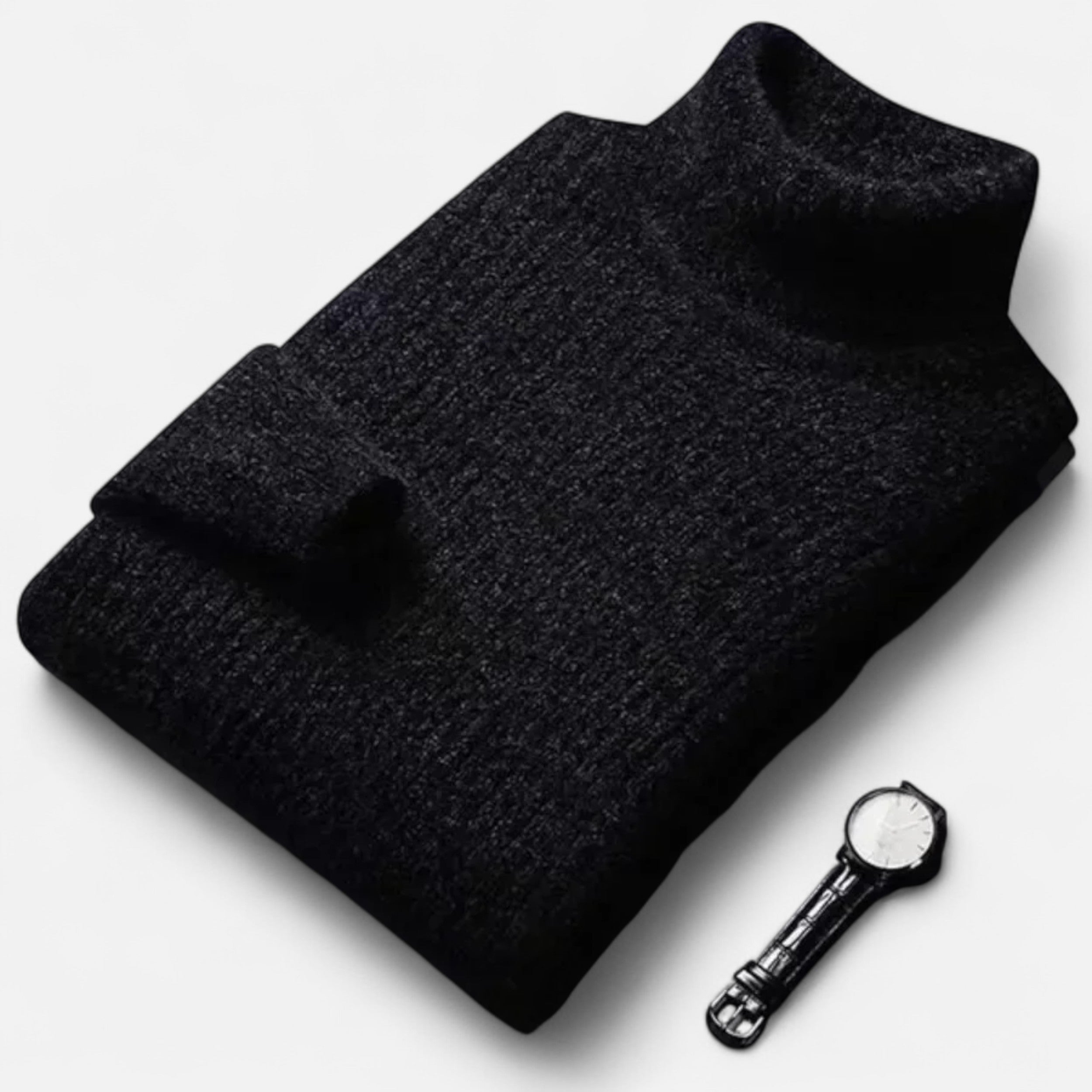 Vitrenzomode | Men’s Wool Knitted Slim Fit Turtleneck Sweater