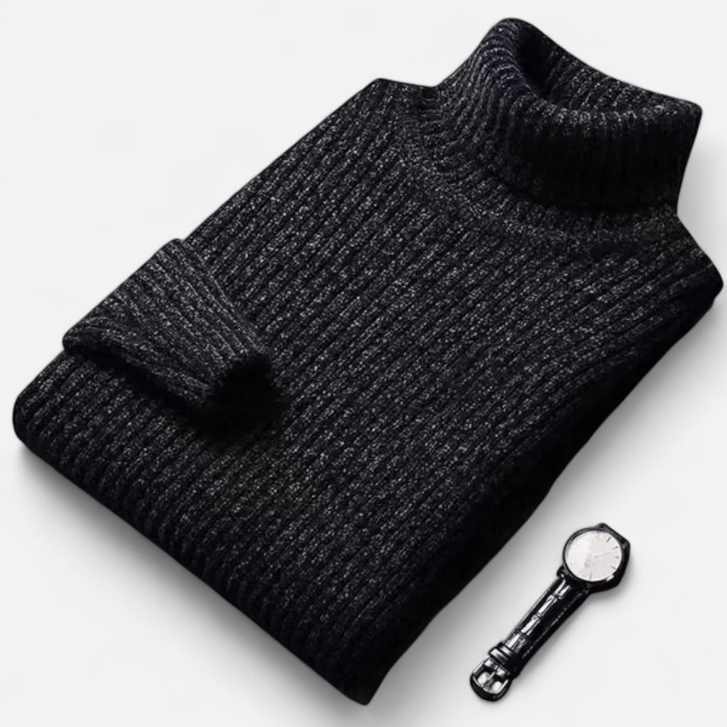Vitrenzomode | Men’s Wool Knitted Slim Fit Turtleneck Sweater