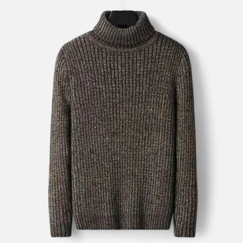 Vitrenzomode | Men’s Wool Knitted Slim Fit Turtleneck Sweater