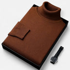Vitrenzomode | Men’s Polyester Knitted Turtleneck Pullover Sweater