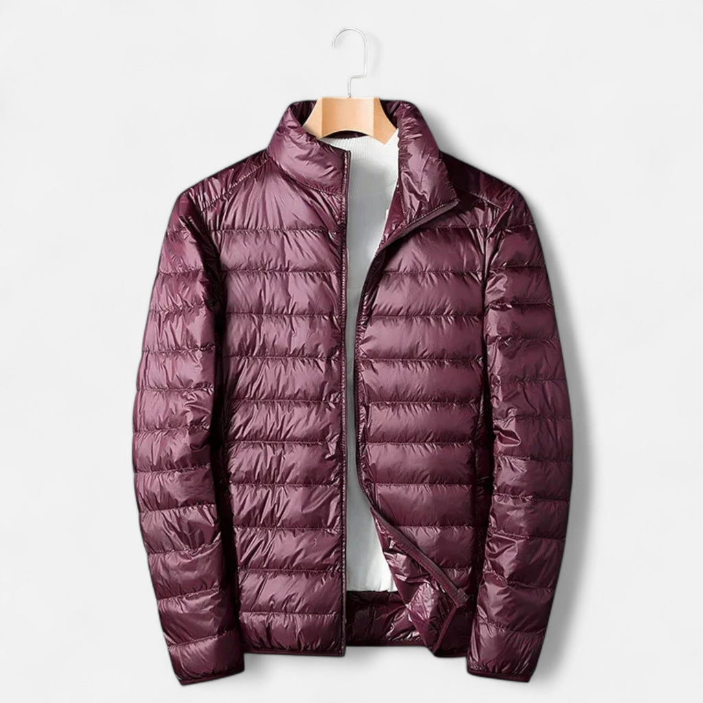 Vitrenzomode | Men’s White Duck Down Lightweight Waterproof Jacket