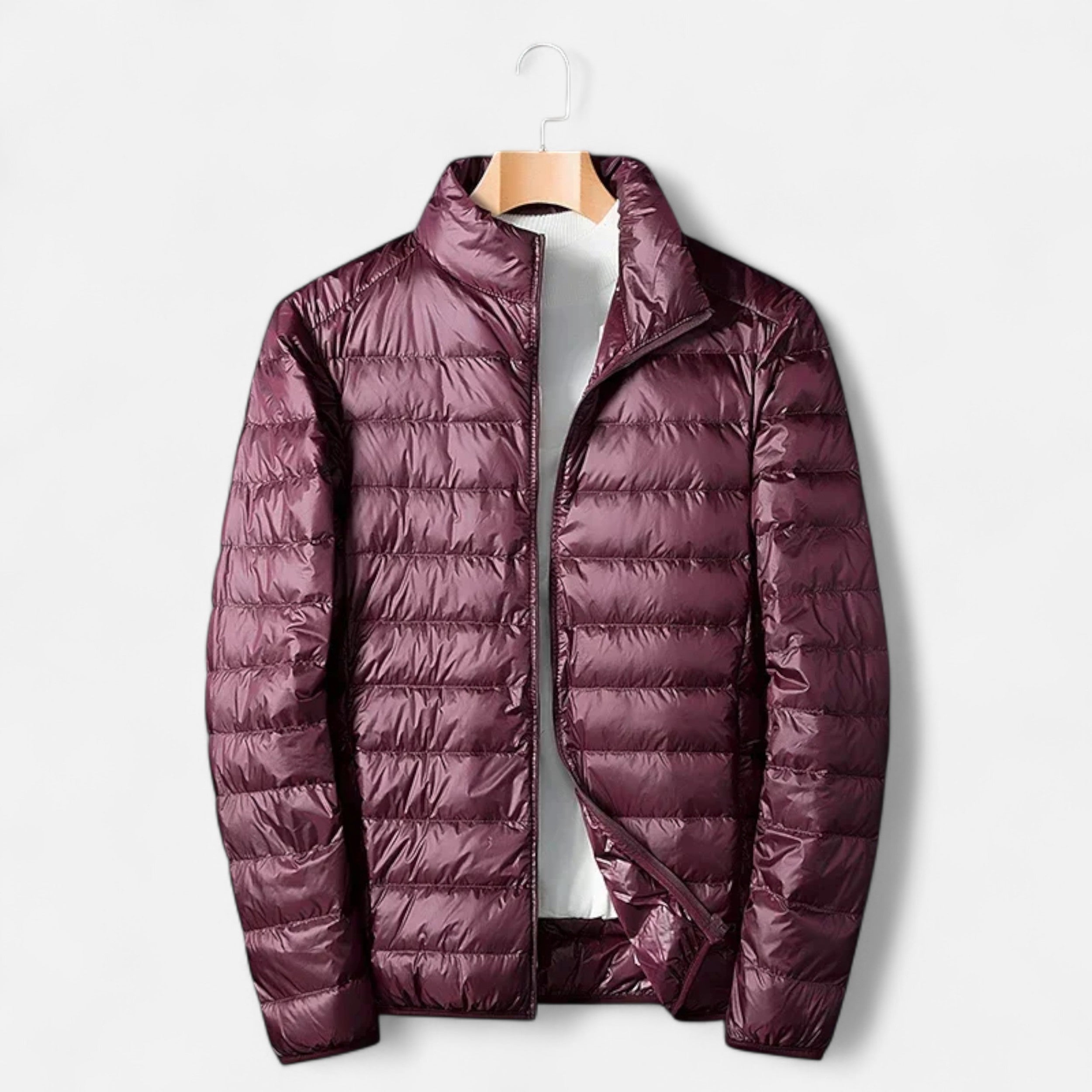 Vitrenzomode | Men’s White Duck Down Lightweight Waterproof Jacket