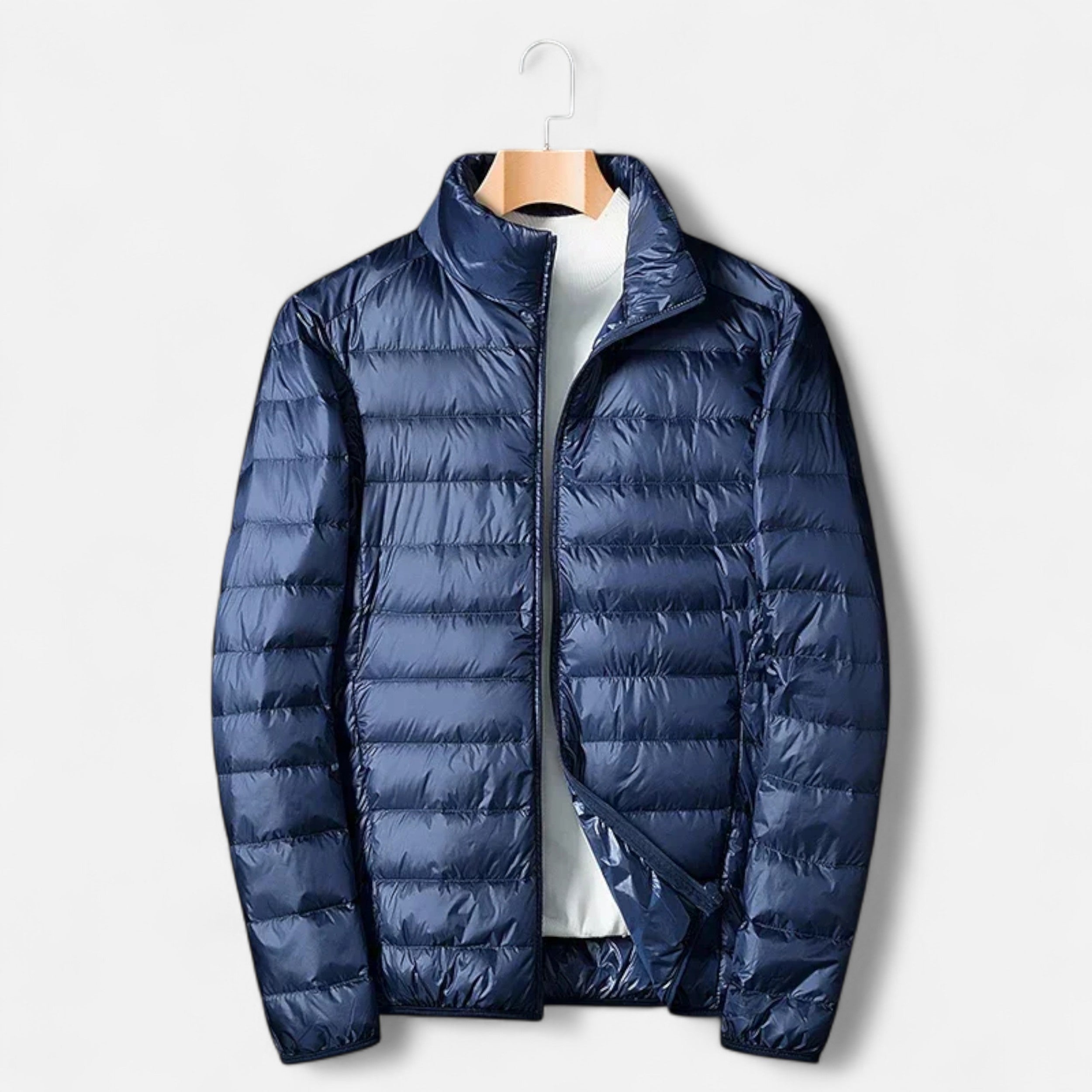 Vitrenzomode | Men’s White Duck Down Lightweight Waterproof Jacket