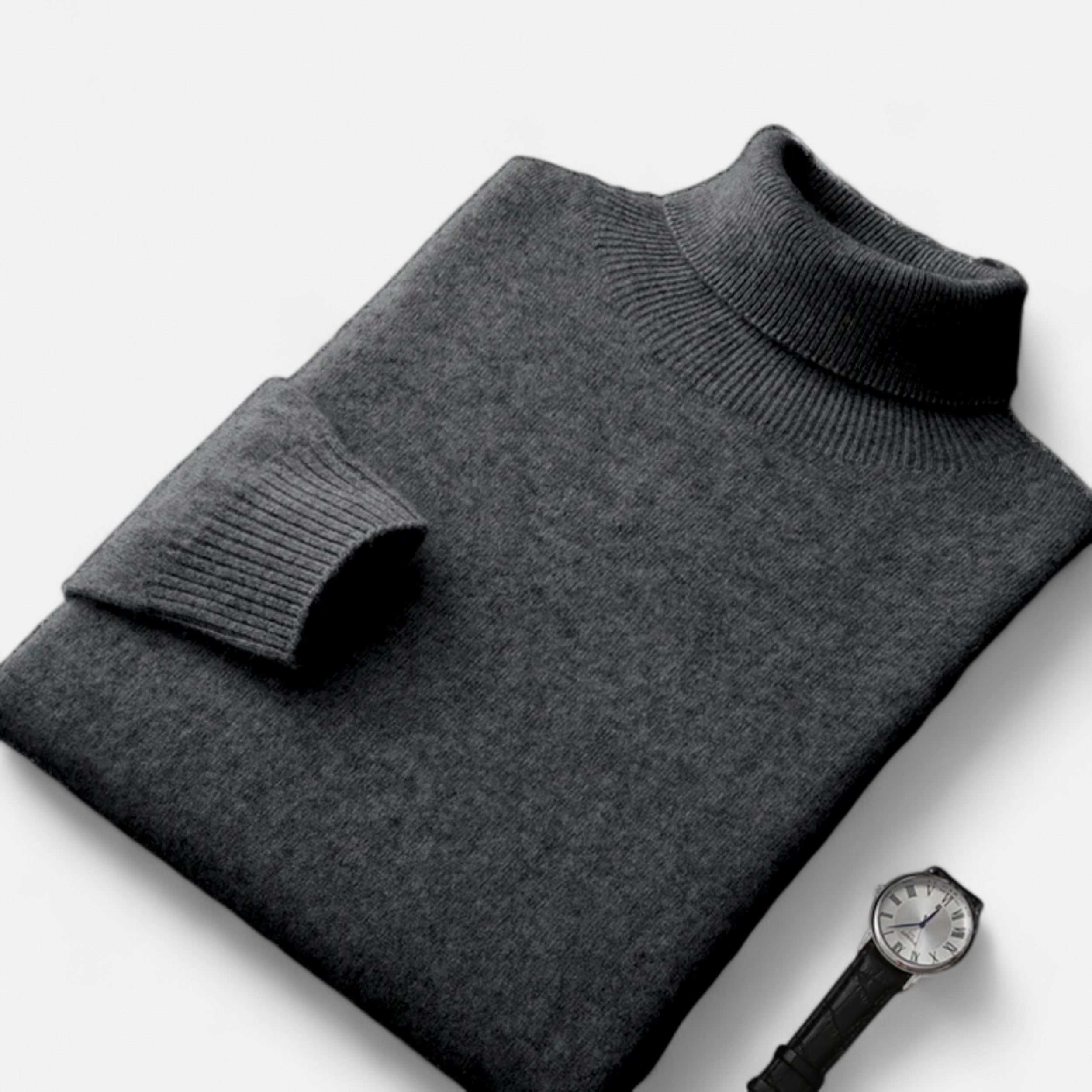 Vitrenzomode | Men’s 100% Australian Merino Wool Turtleneck Pullover Sweater
