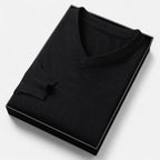 Vitrenzomode | Men’s Polyester Knitted V-Neck Slim Fit Sweater