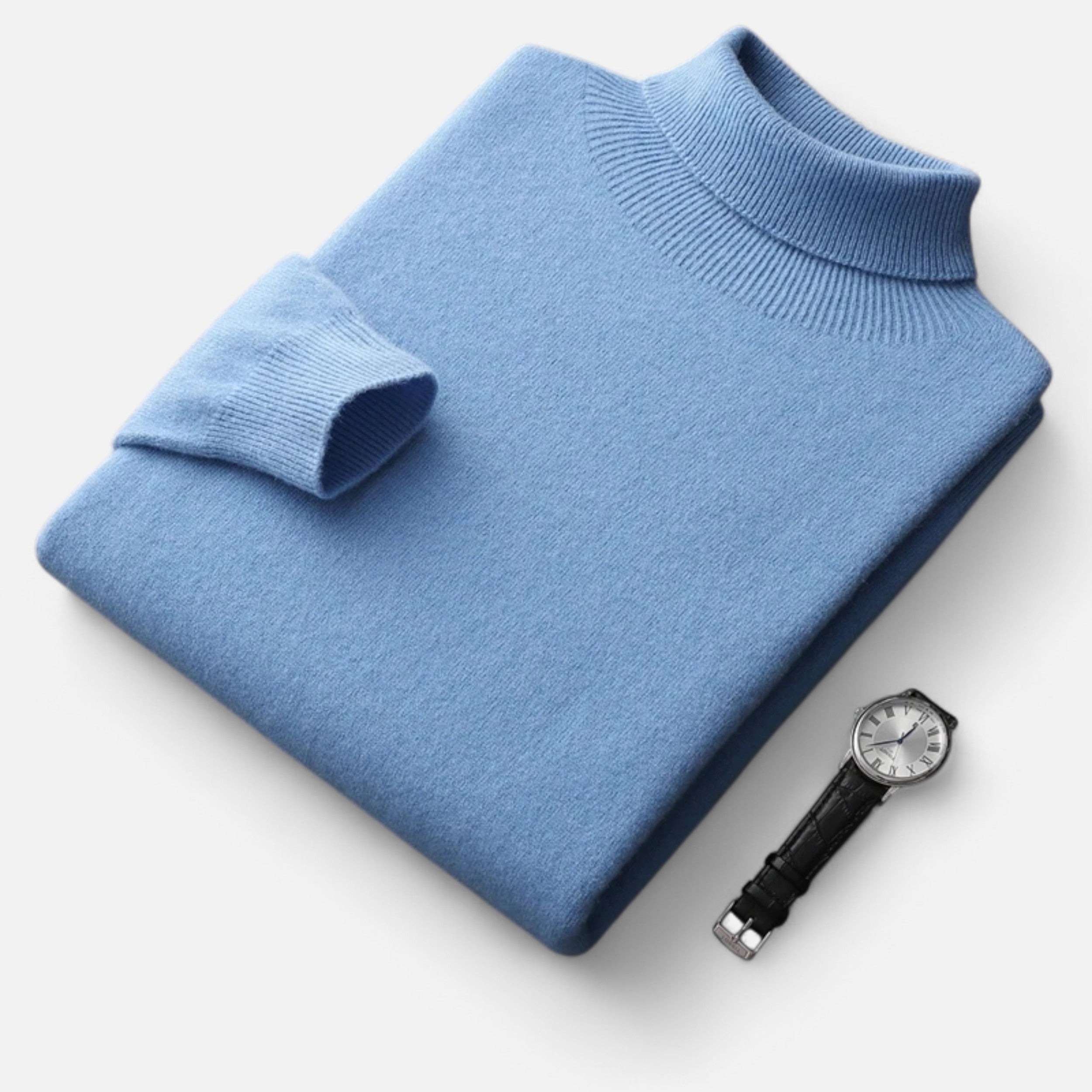 Vitrenzomode | Men’s 100% Australian Merino Wool Turtleneck Pullover Sweater