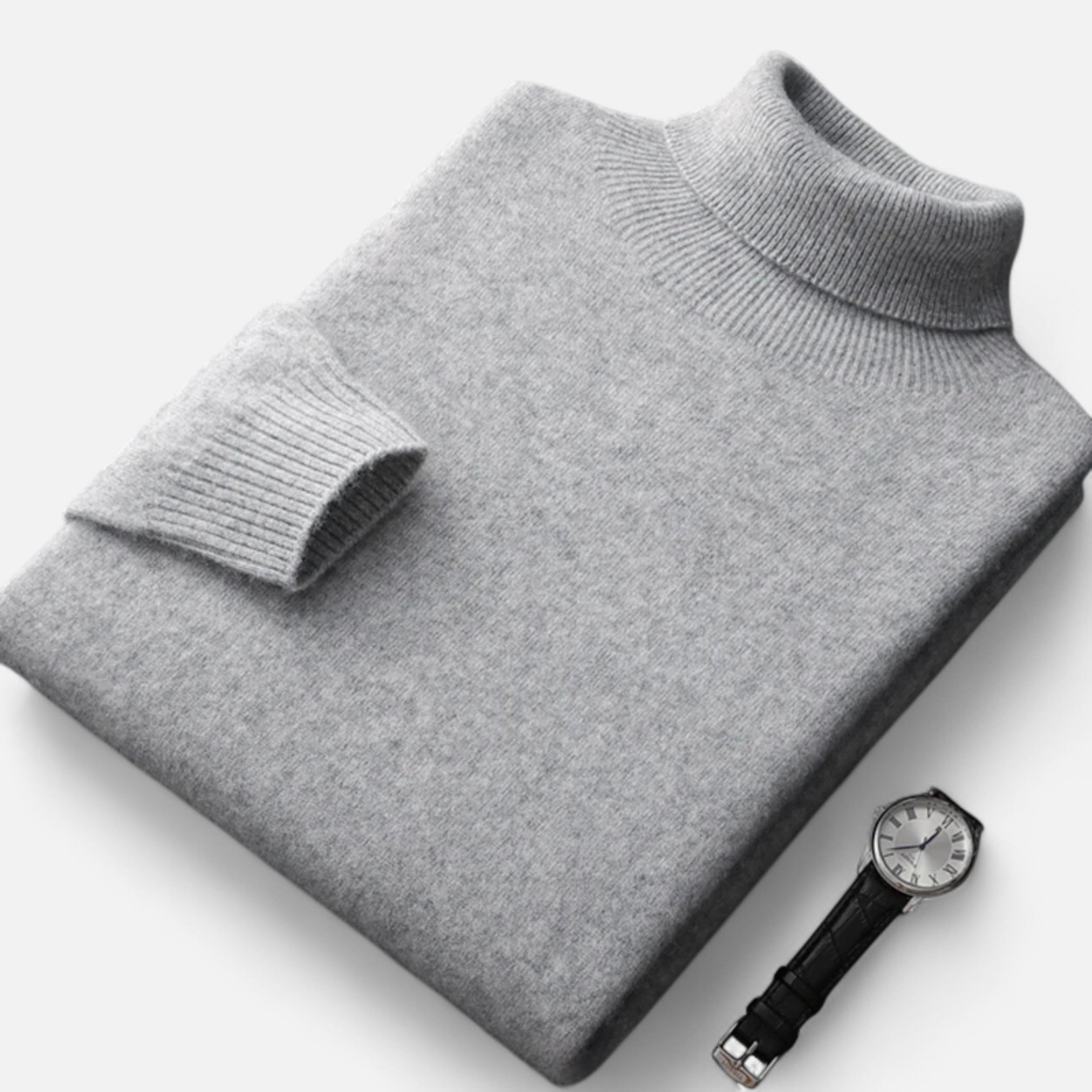 Vitrenzomode | Men’s 100% Australian Merino Wool Turtleneck Pullover Sweater