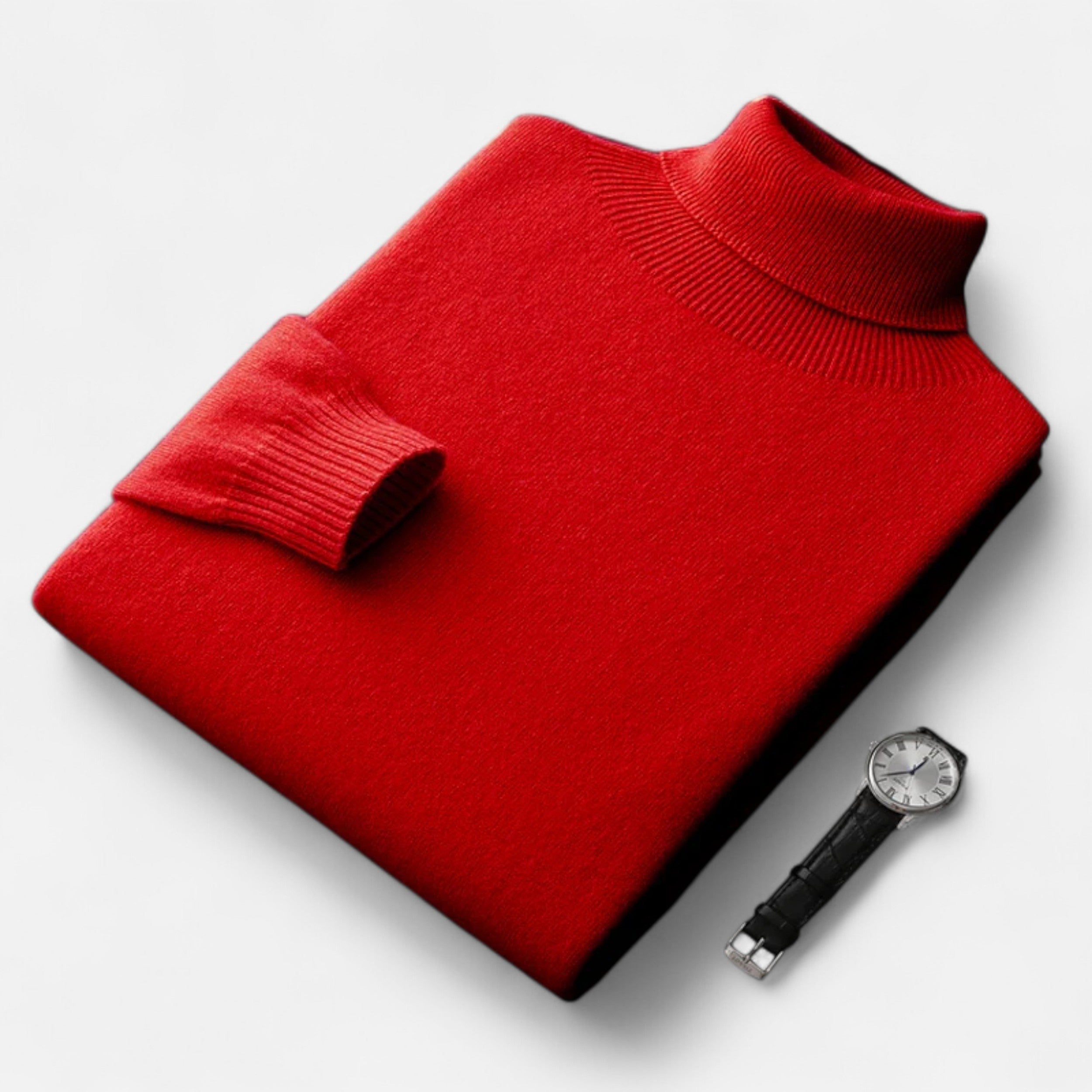 Vitrenzomode | Men’s 100% Australian Merino Wool Turtleneck Pullover Sweater
