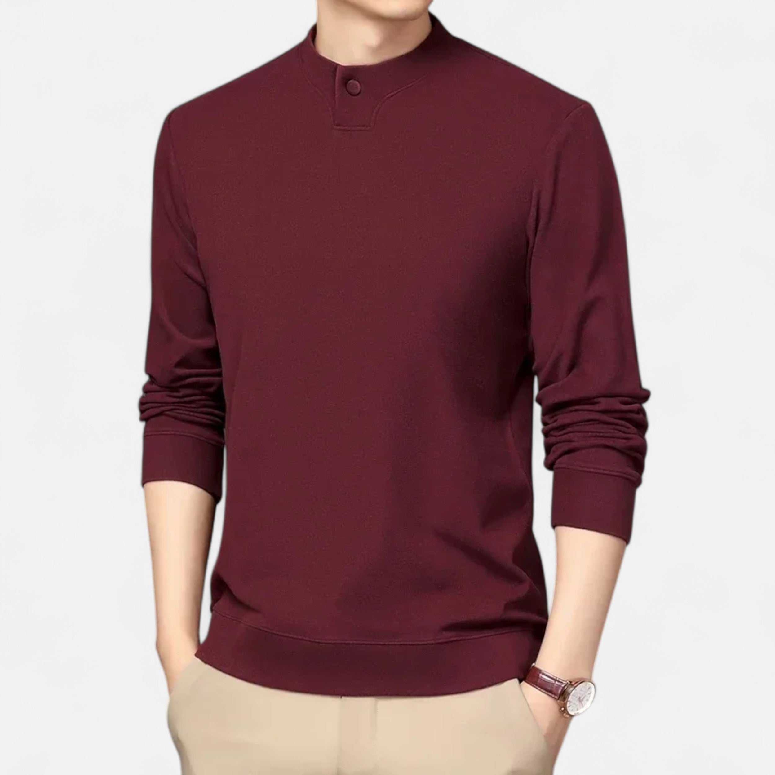 Vitrenzomode | Men’s Polyester Casual Pullover Undershirt