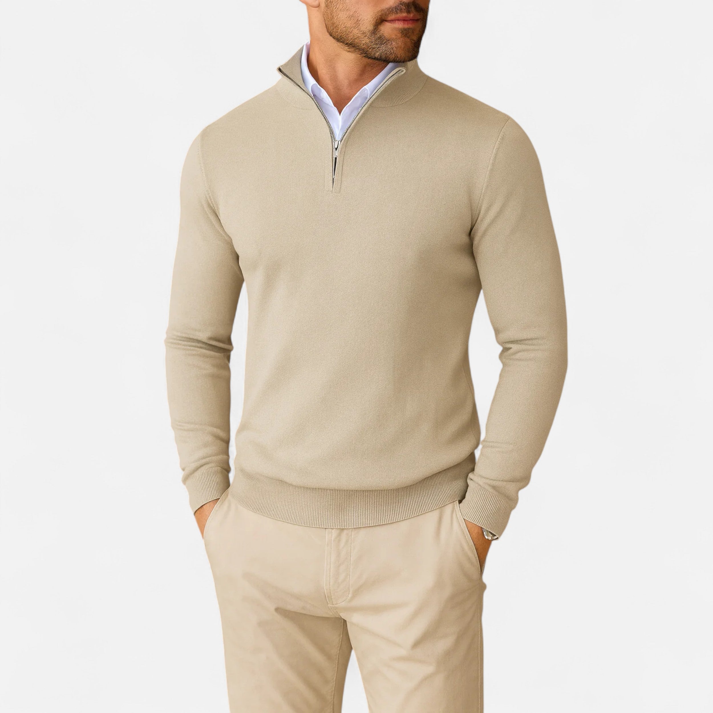 Vitrenzomode | Men’s Quarter Zip Up Sweater