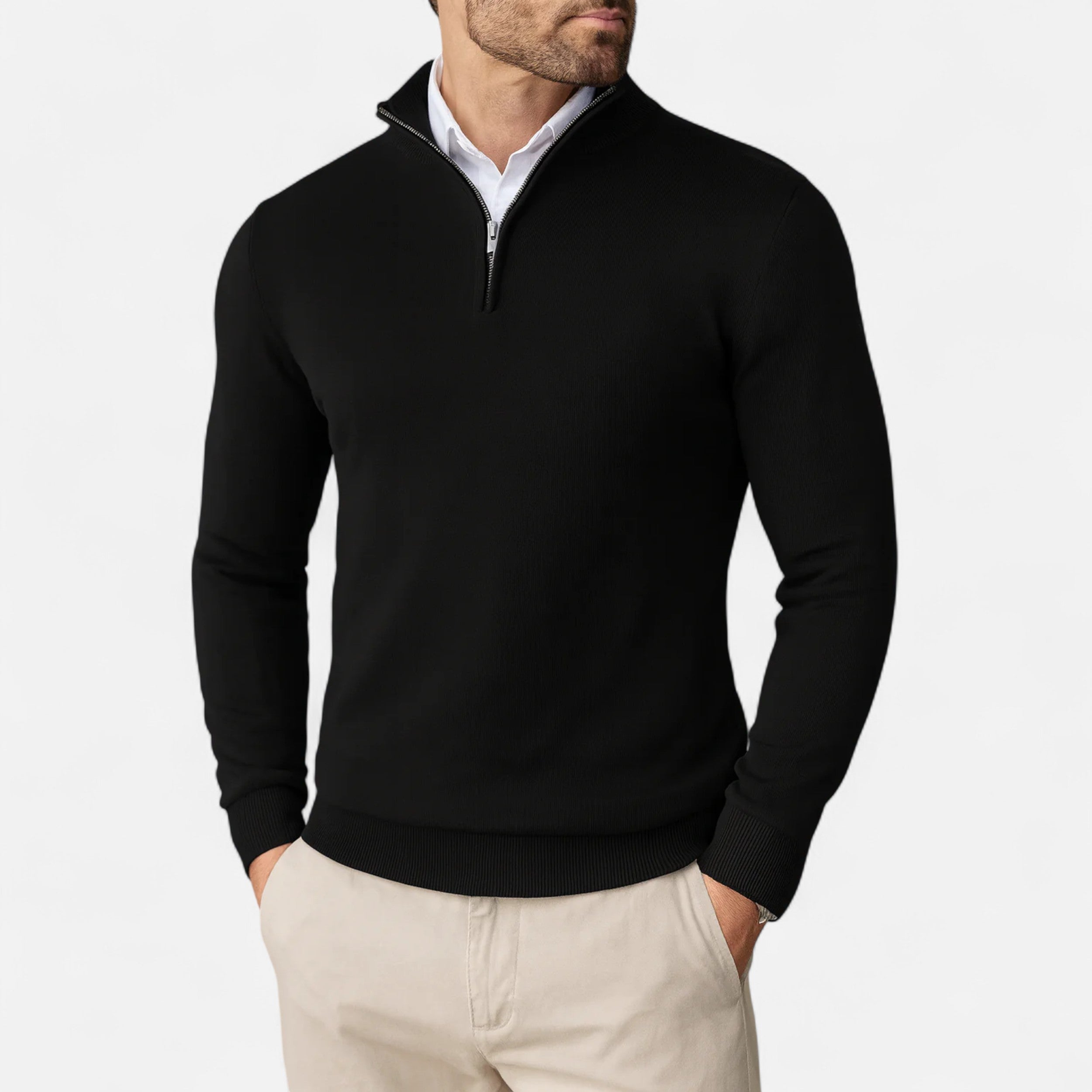Vitrenzomode | Men’s Quarter Zip Up Sweater
