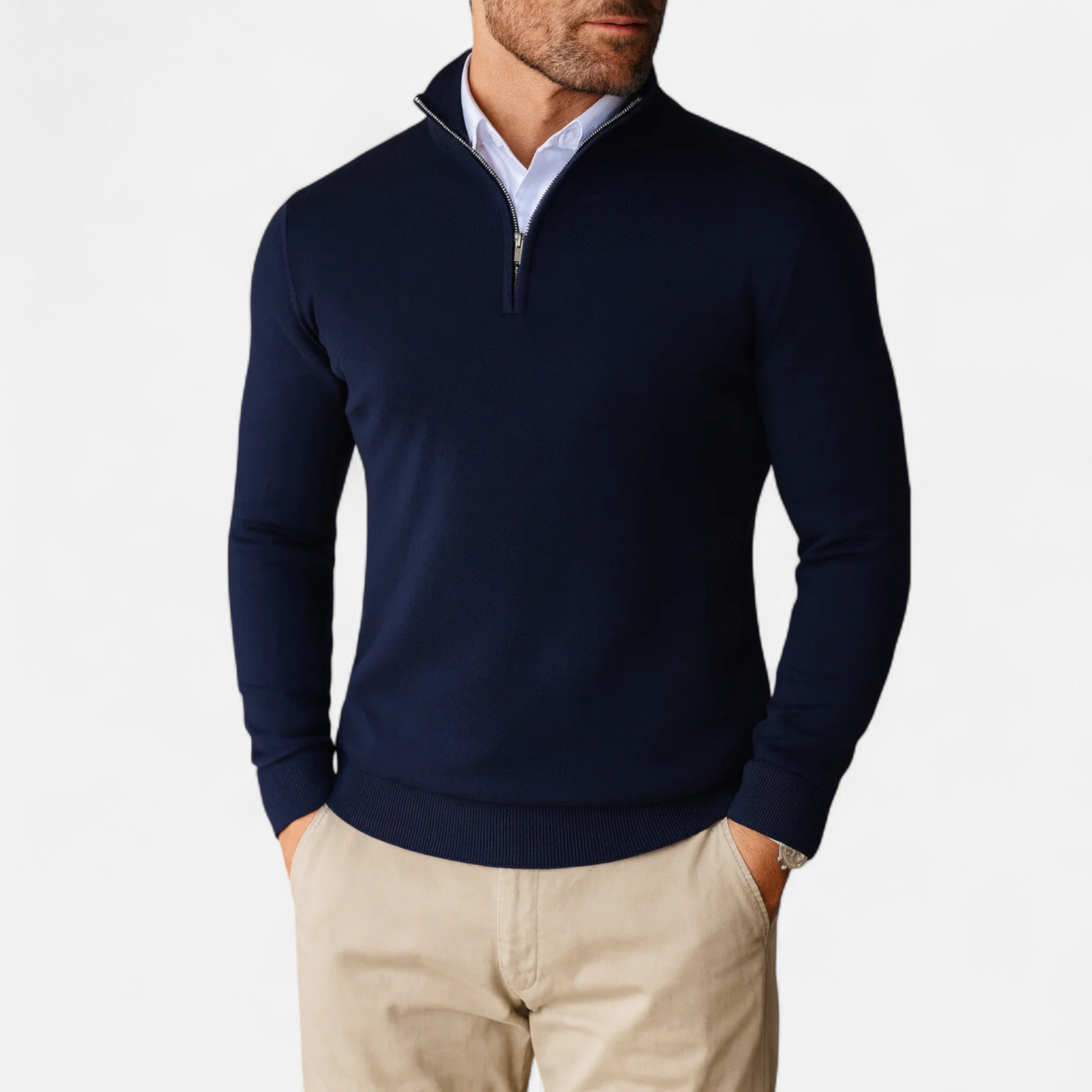 Vitrenzomode | Men’s Quarter Zip Up Sweater