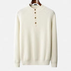 Vitrenzomode | Men’s Knitted High Collar Long Sleeve Sweater