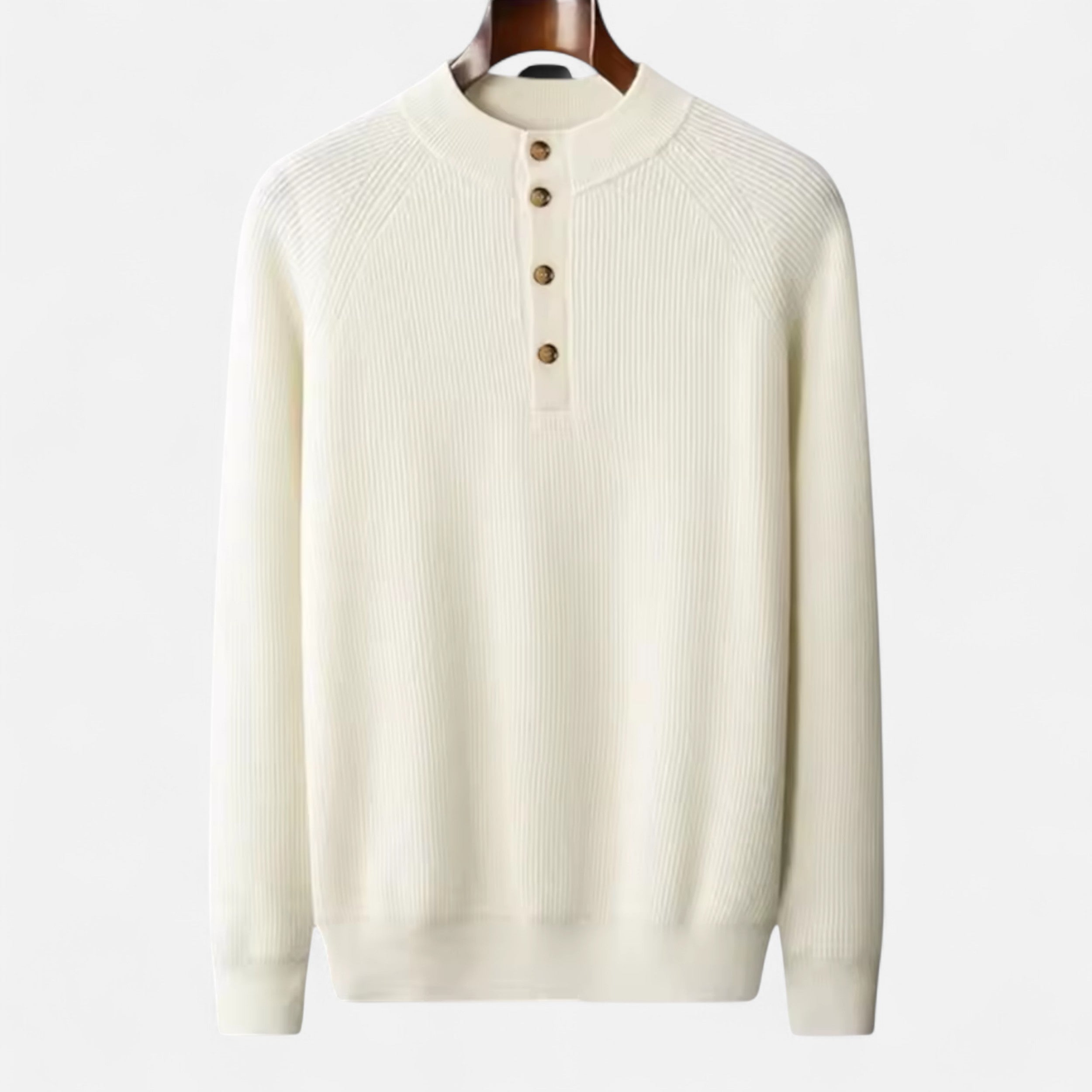 Vitrenzomode | Men’s Knitted High Collar Long Sleeve Sweater