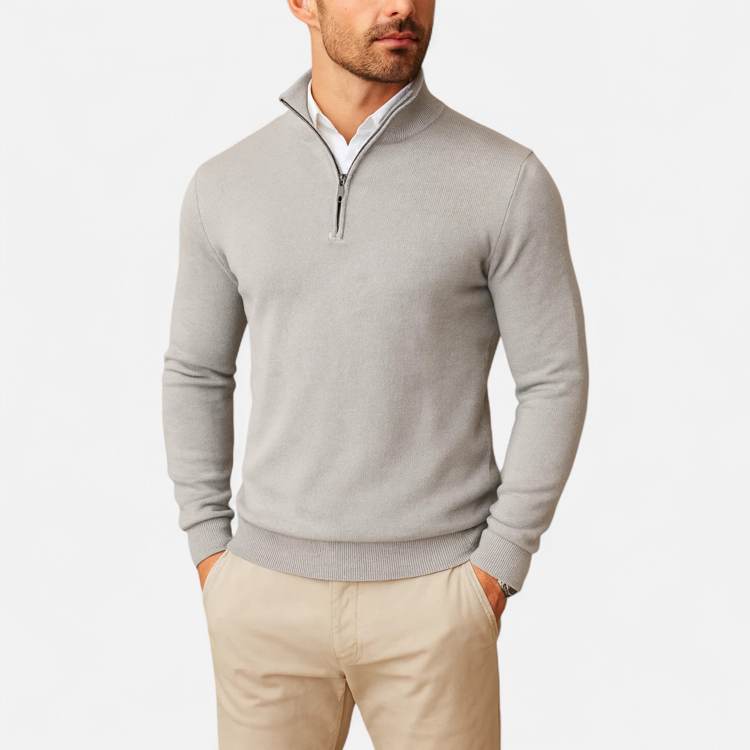 Vitrenzomode | Men’s Quarter Zip Up Sweater